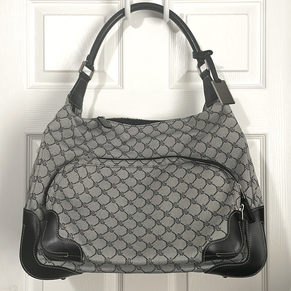 Ralph Lauren Black and Gray Travel Bag